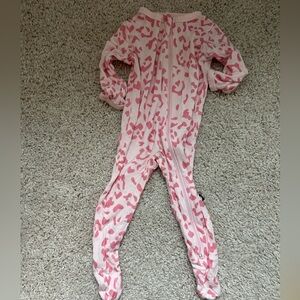 Kyte BABY Pink Animal Print Kids Footie
